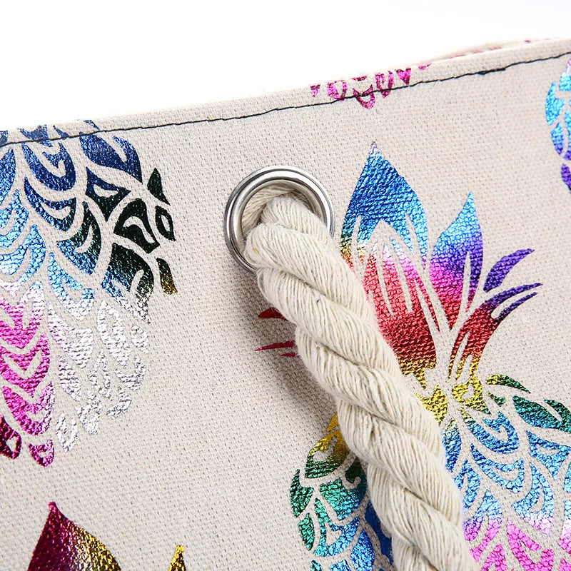 Printed Canvas Handbag