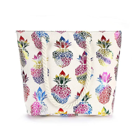 Printed Canvas Handbag