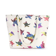 Printed Canvas Handbag