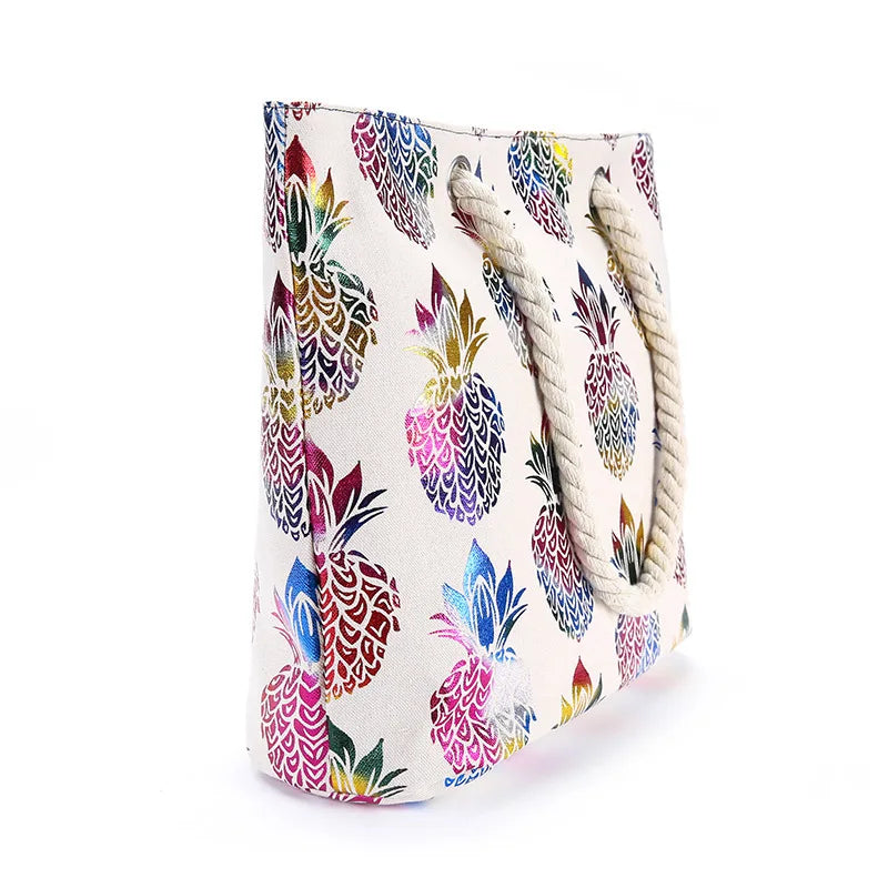 Printed Canvas Handbag