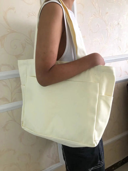 Vintage Casual Denim Tote Bag