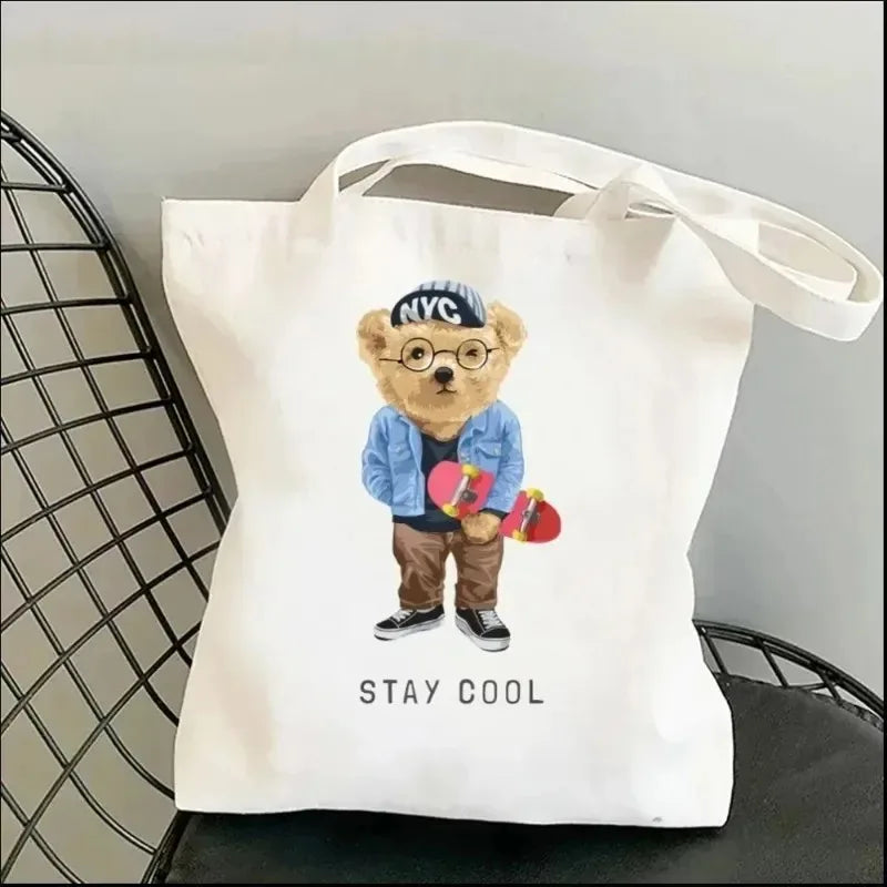 Cute Bear Art Shoulder Bag