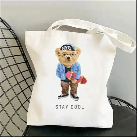 Cute Bear Art Shoulder Bag