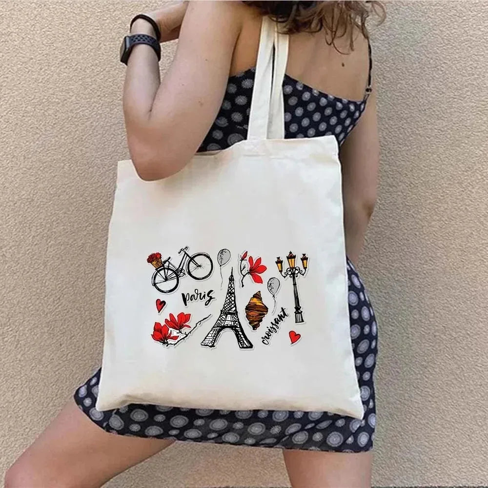 Shopper Shoulder Canvas Tote Bag