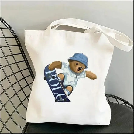 Cute Bear Art Shoulder Bag