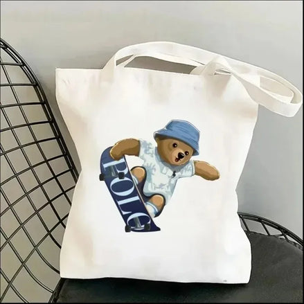 Cute Bear Art Shoulder Bag