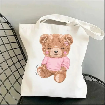 Cute Bear Art Shoulder Bag
