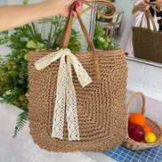 Fabric Hollow Out Shoulder Bag