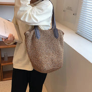 Rattan Woven Shoulder Bag