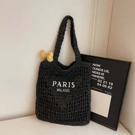 Hollow Woven Women's Shoulder Bag