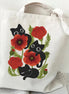 Cute Cat Canvas Tote Bag