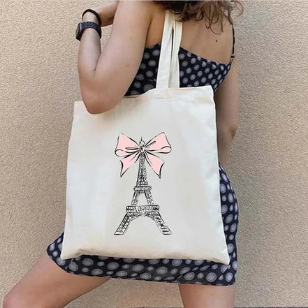 Shopper Shoulder Canvas Tote Bag
