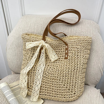 Fabric Hollow Out Shoulder Bag