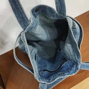 Casual Vintage Denim Tote Bag
