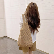 Large Straw Women Shoulder Bag