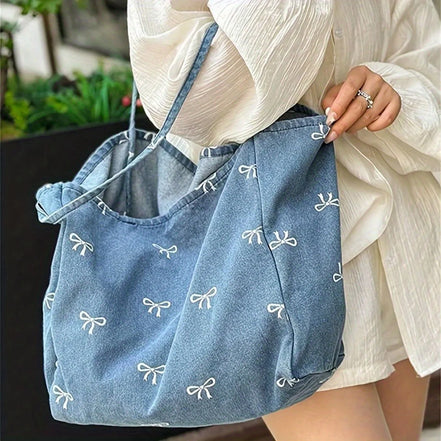 Casual Denim Tote Bag