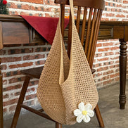 Trendy Hollow Out Weave Straw Bag