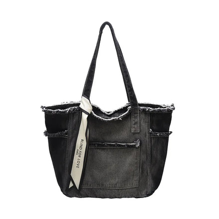 Denim Multifunctional Shoulder Bag