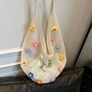 Hollow Knitted Tote Handbag