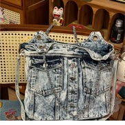 Vintage Denim Shoulder Bag