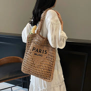 Hollow Woven Women's Shoulder Bag