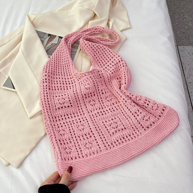 Hollow Woven Shoulder Bag