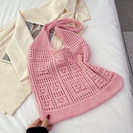 Hollow Woven Shoulder Bag