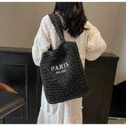 Hollow Woven Women's Shoulder Bag