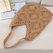 Bohemian Straw Tote Bag