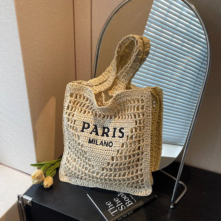 Hollow Woven Women's Shoulder Bag
