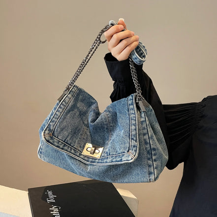 Elegant Denim Tote Bag