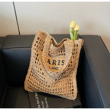 Hollow Woven Women's Shoulder Bag