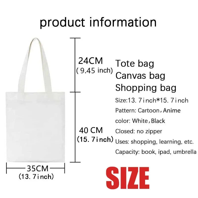 Shopper Shoulder Canvas Tote Bag