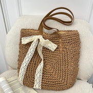 Fabric Hollow Out Shoulder Bag
