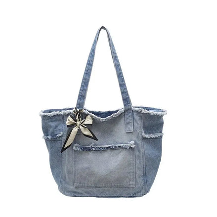 Denim Multifunctional Shoulder Bag