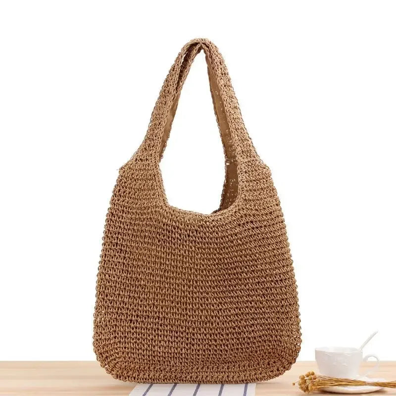 Large Straw Women Shoulder Bag