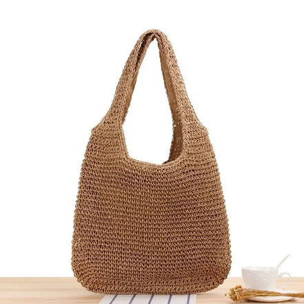 Large Straw Women Shoulder Bag