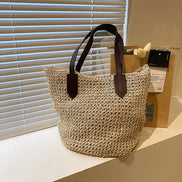 Rattan Woven Shoulder Bag