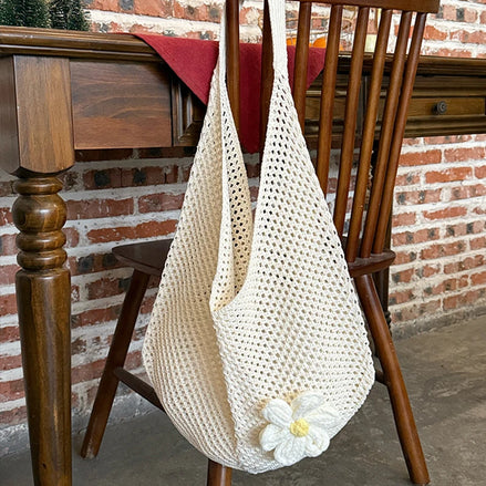 Bohemian Hollow Weave Straw Bag