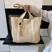 Woven Straw Shoulder Bag