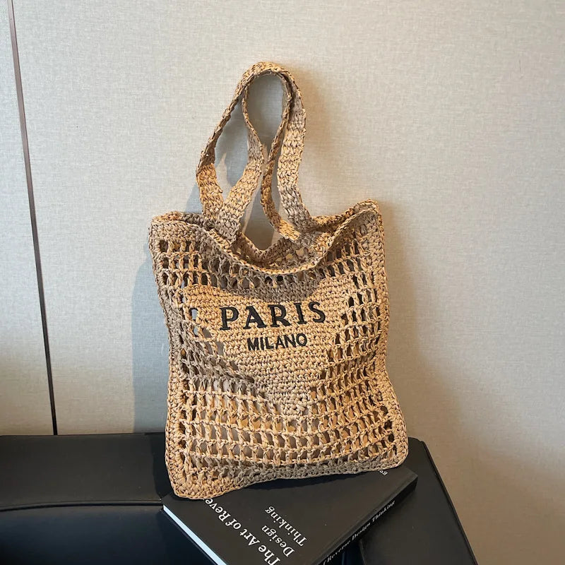 Hollow Woven Women's Shoulder Bag