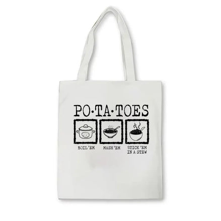 Potatoes Mash Canvas Tote Bag