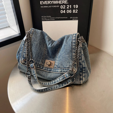 Elegant Denim Tote Bag
