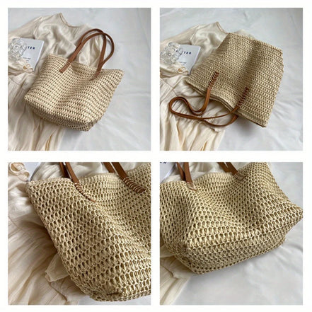 Woven Zipper Handbag