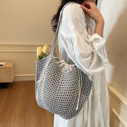 Hollow-out Shoulder Bag
