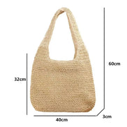 Large Straw Women Shoulder Bag