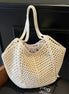 Hollow-out Straw Woven Shoulder Bag