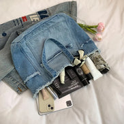Denim Multifunctional Shoulder Bag