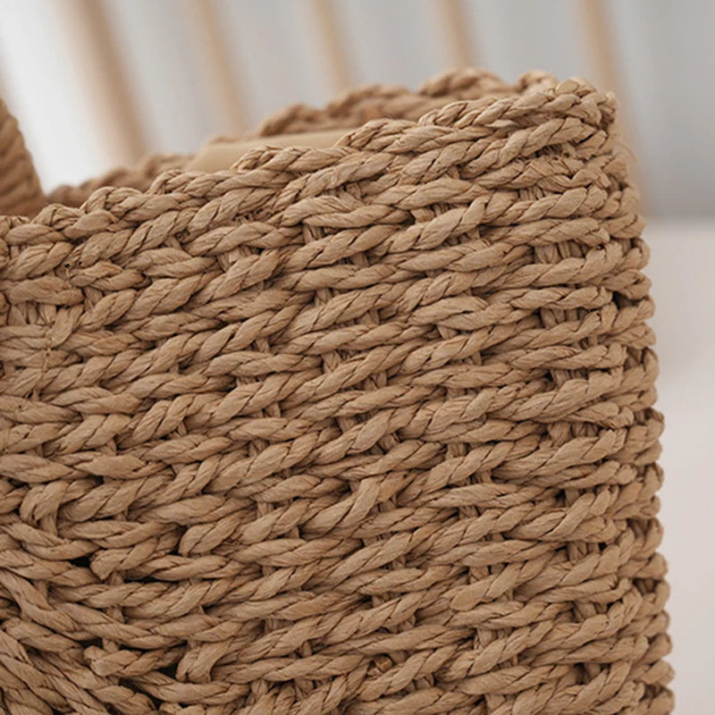 Handmade Straw Tote Handbag