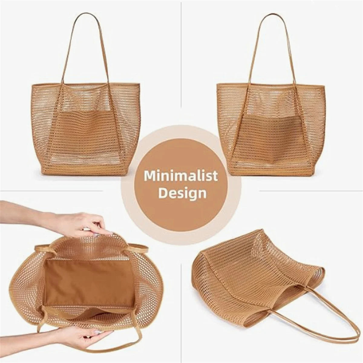 Beach Mesh Tote Bag